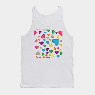 impossible colorful heart Tank Top